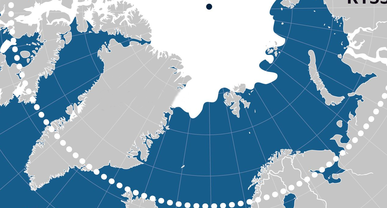 Isdekket i Arktis