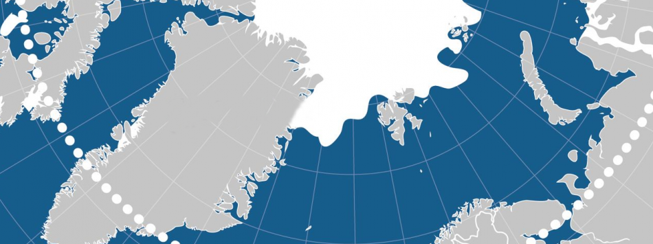 Isdekket i Arktis